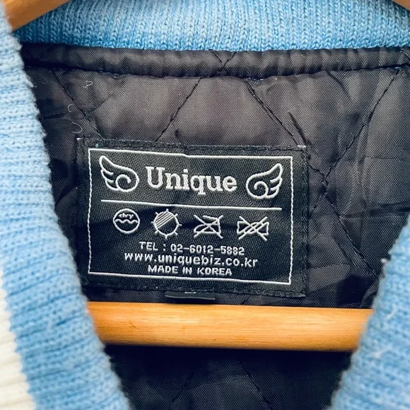 UNIQUE Korean Leather sleeves letter H Varsity jacket HANYANG UNIVERSITY - Picture 7 of 7